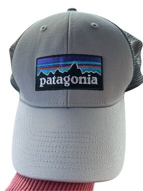 Patagonia Trucker Hat Gray Black Mesh Snapback Adjustable Outdoor Cap NWOT